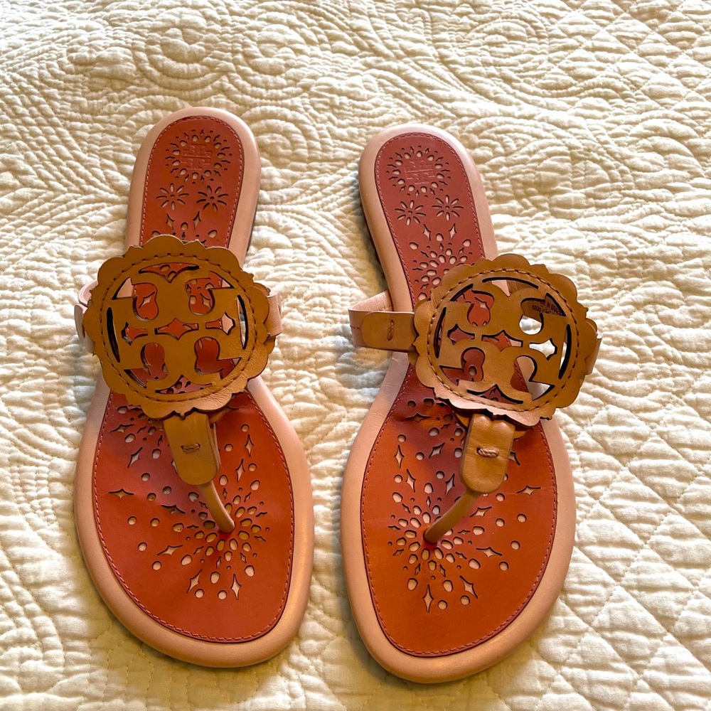 Size 9 Tory Burch blush sandals